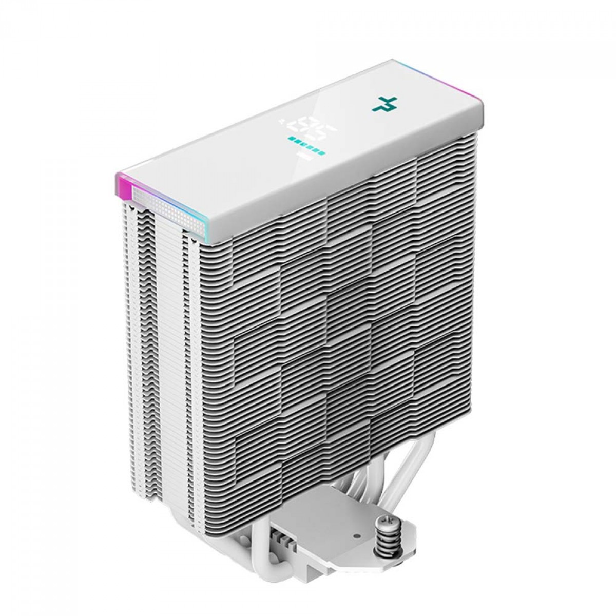 Cooler Para Processador DeepCool High Performance AK400 DIGITAL WH, 120mm, White, Intel-AMD, R-AK400-WHADMN-G