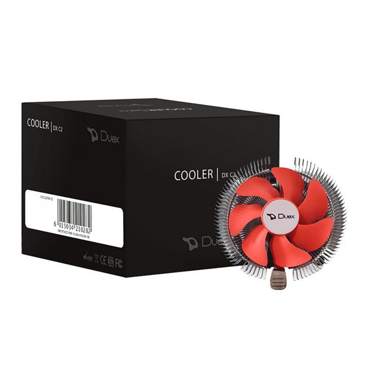 Cooler Para Processador Duex DX C2, 90mm, Intel/AMD