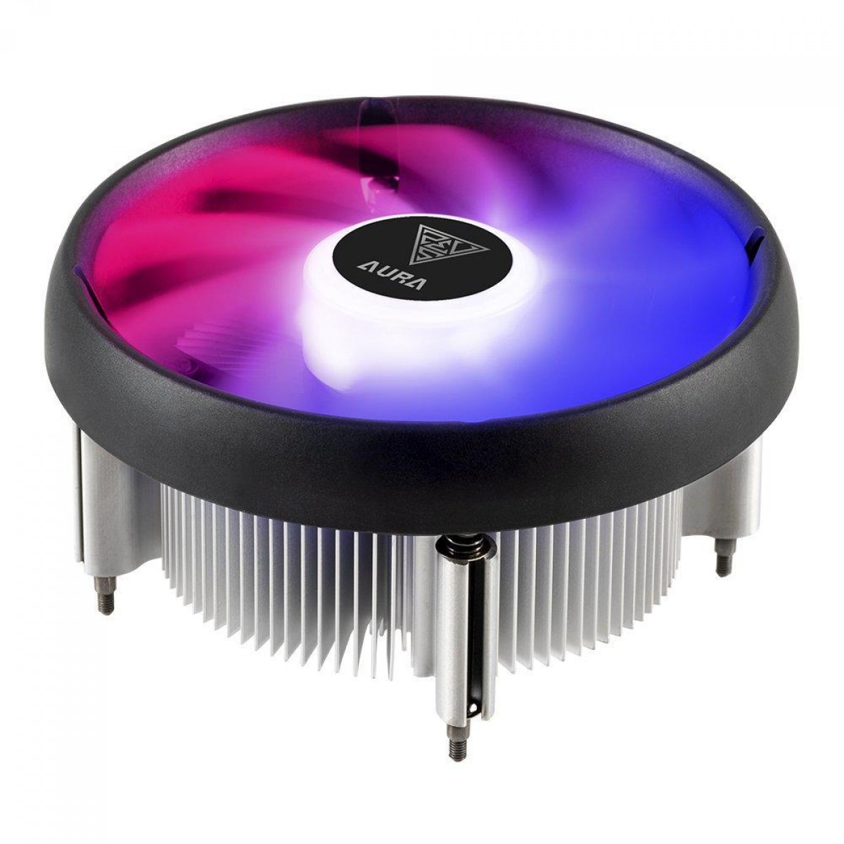 Cooler Para Processador Gamdias, AURA GA1, LED Azul e Vermelho, 120mm, Intel, Preto