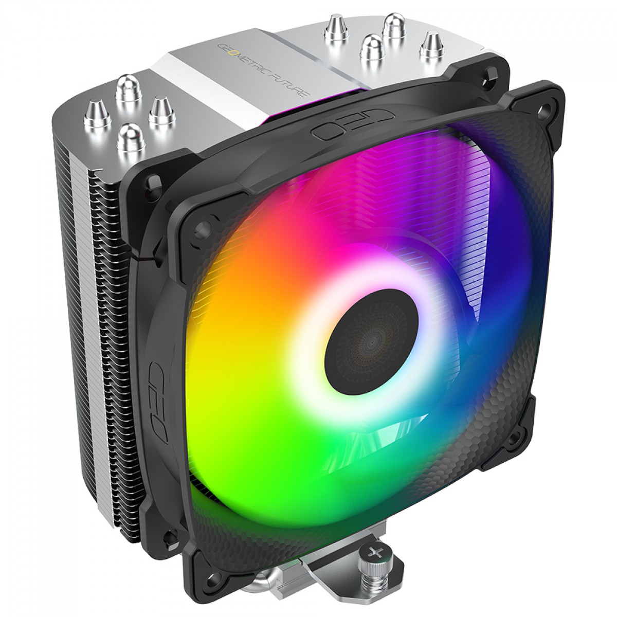 Cooler Para Processador Geometric Future Prawn, ARGB, 120mm, Intel-AMD, Preto