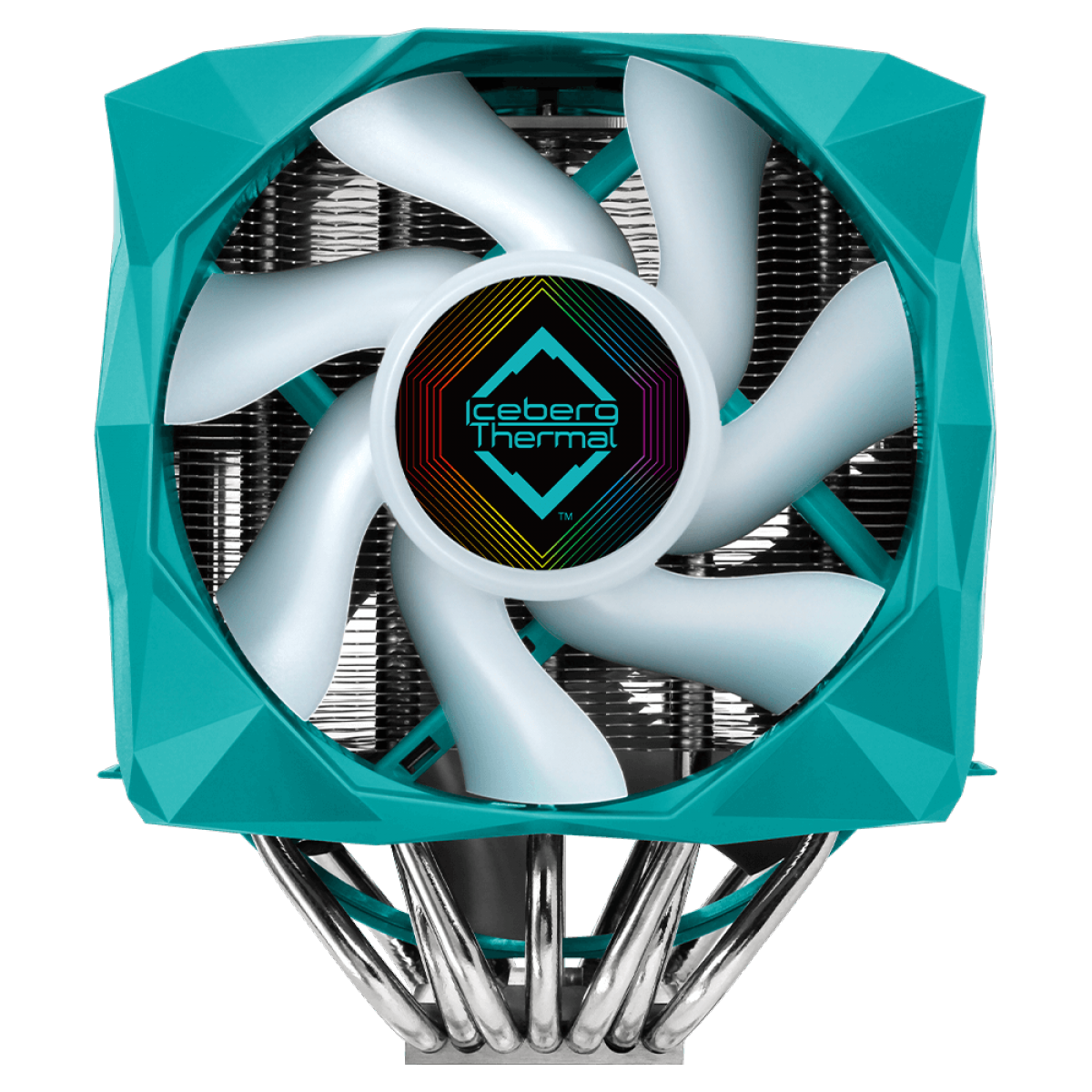 Cooler Para Processador Iceberg Thermal IceSleet X7 Dual, 120/140mm, ARGB, Azul