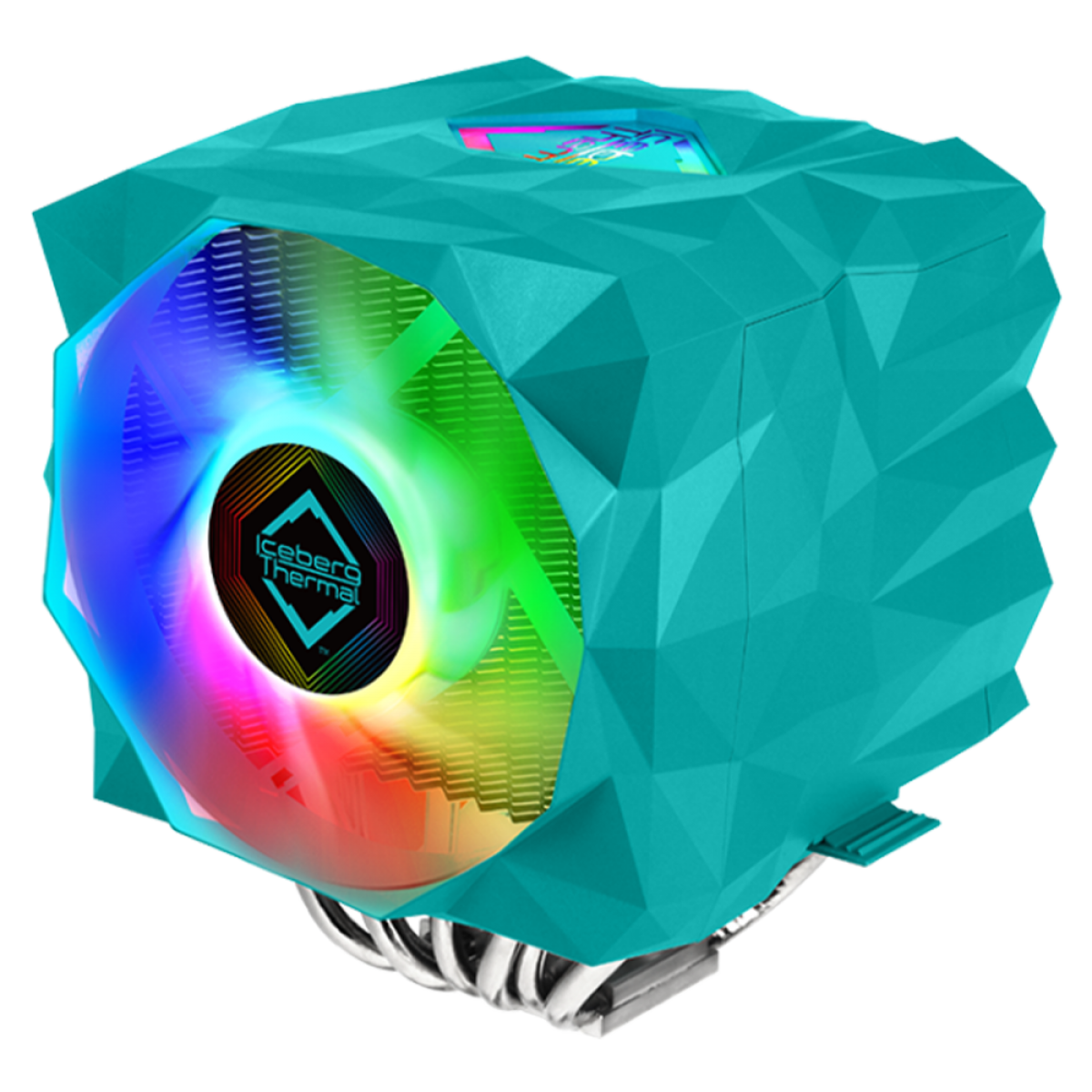 Cooler Para Processador Iceberg Thermal IceSleet X7 Dual, 120/140mm, ARGB, Azul