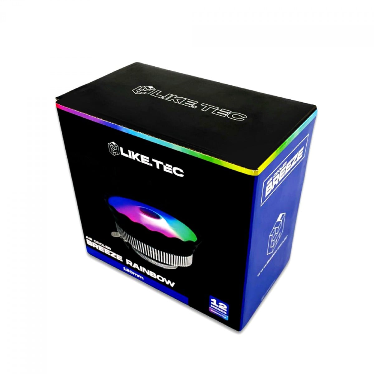 Cooler Para Processador Liketec Breeze Rainbow, 120mm, Intel-AMD