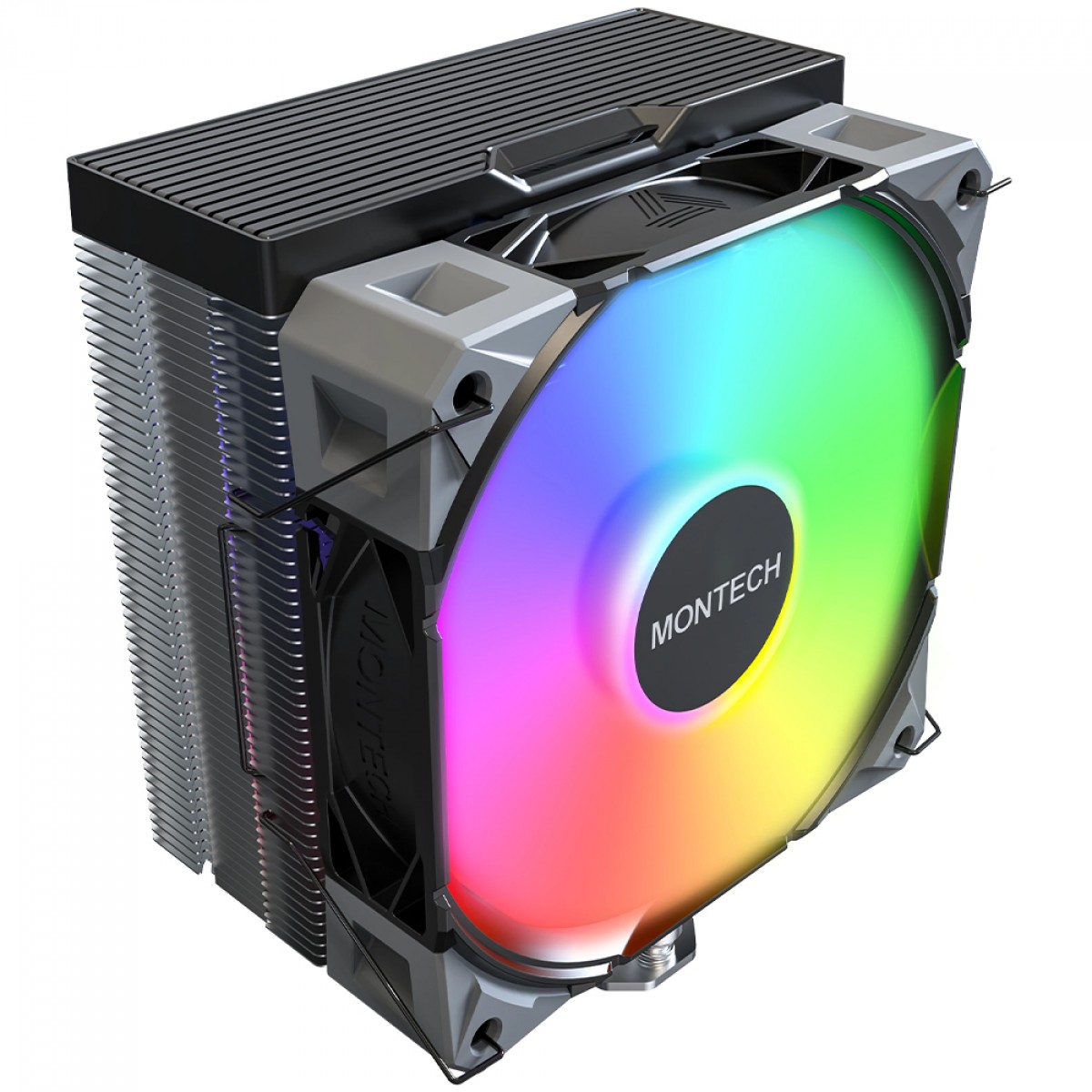 Cooler para Processador Montech NX400 ARGB, 120mm, Intel-AMD, Preto