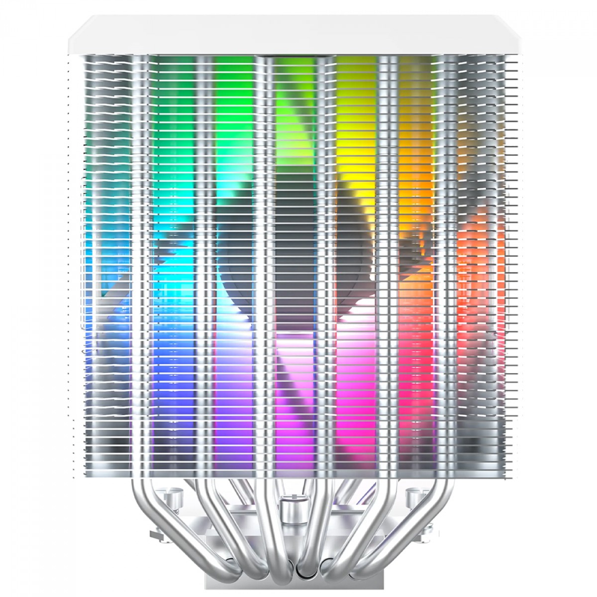 Cooler para Processador Montech NX600 ARGB, 120mm, Intel-AMD, PWM, Branco