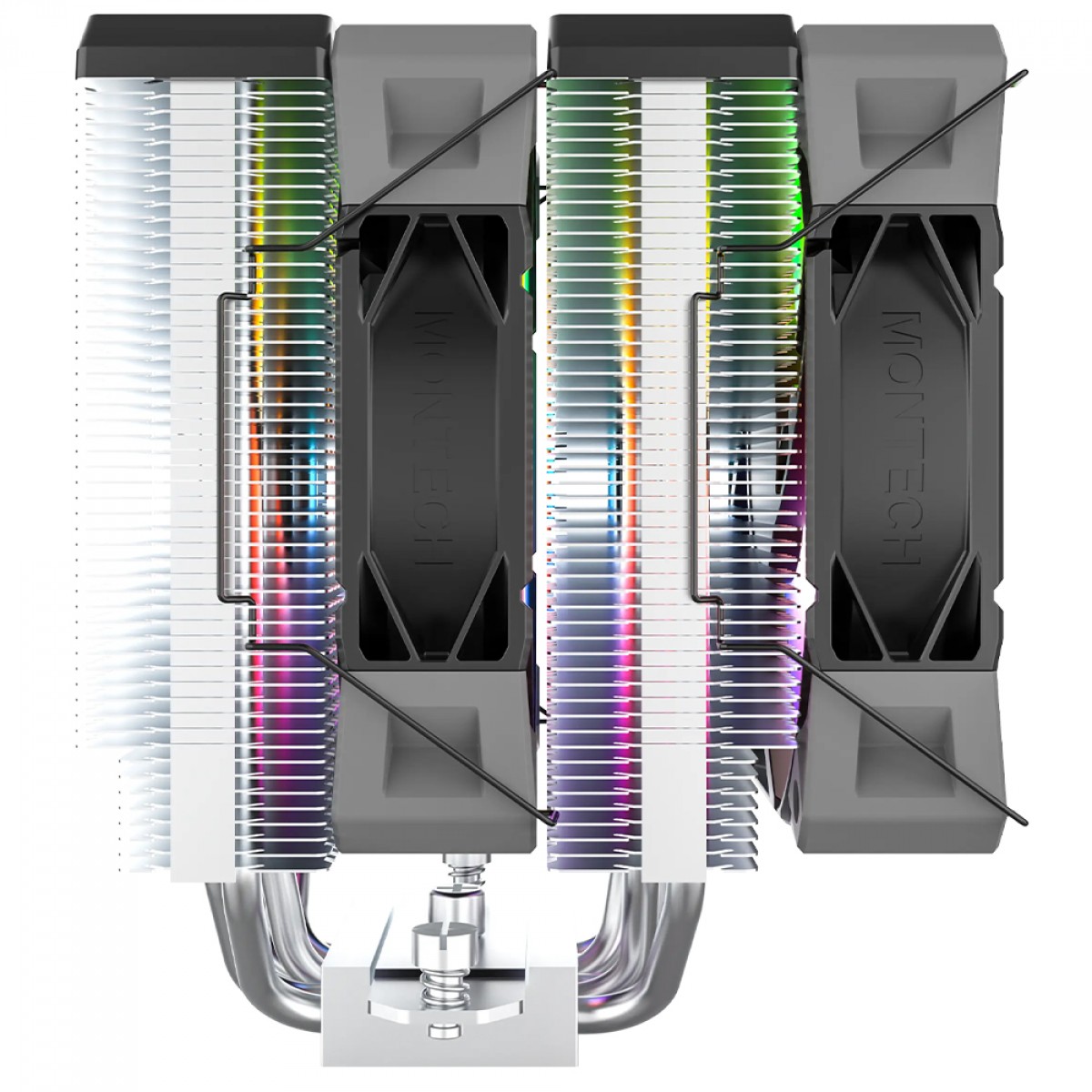 Cooler para Processador Montech NX600 ARGB, 120mm, Intel-AMD, PWM, Preto