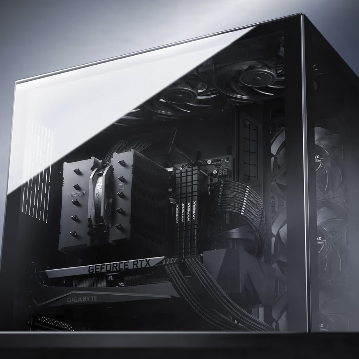Cooler Para Processador Noctua NH-D12L Chromax.black, 120mm, Intel/AMD, Preto, NH-D12L CH.BK - Open Box
