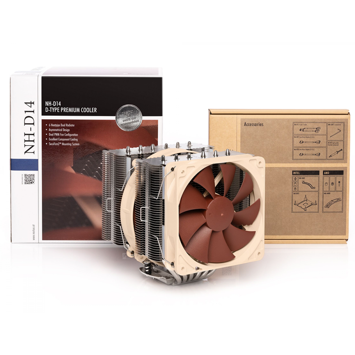 Cooler para Processador Noctua NH-D14, 140mm/120mm, Intel-AMD