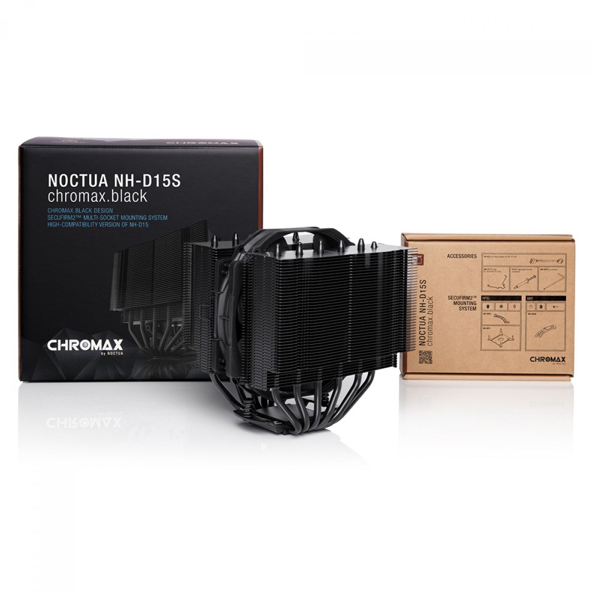 Cooler para Processador Noctua NH-D15S, 140mm, Black, Intel-AMD, NH-D15S chromax.black