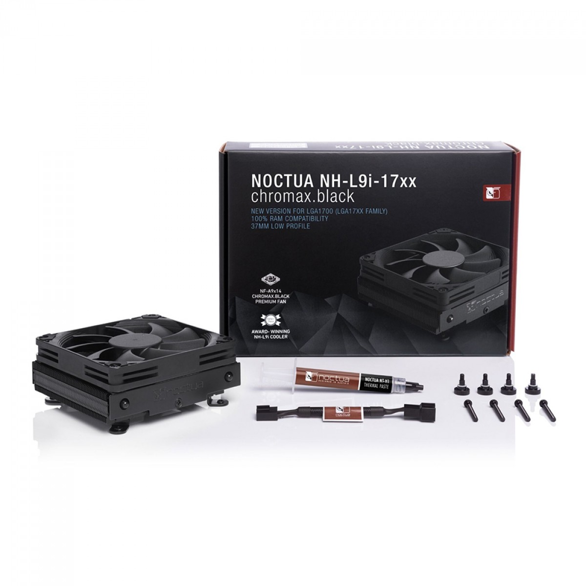 Cooler para Processador Noctua NH-L9i-17xx, 95mm, Intel, NH-L9I-17XX chromax.black