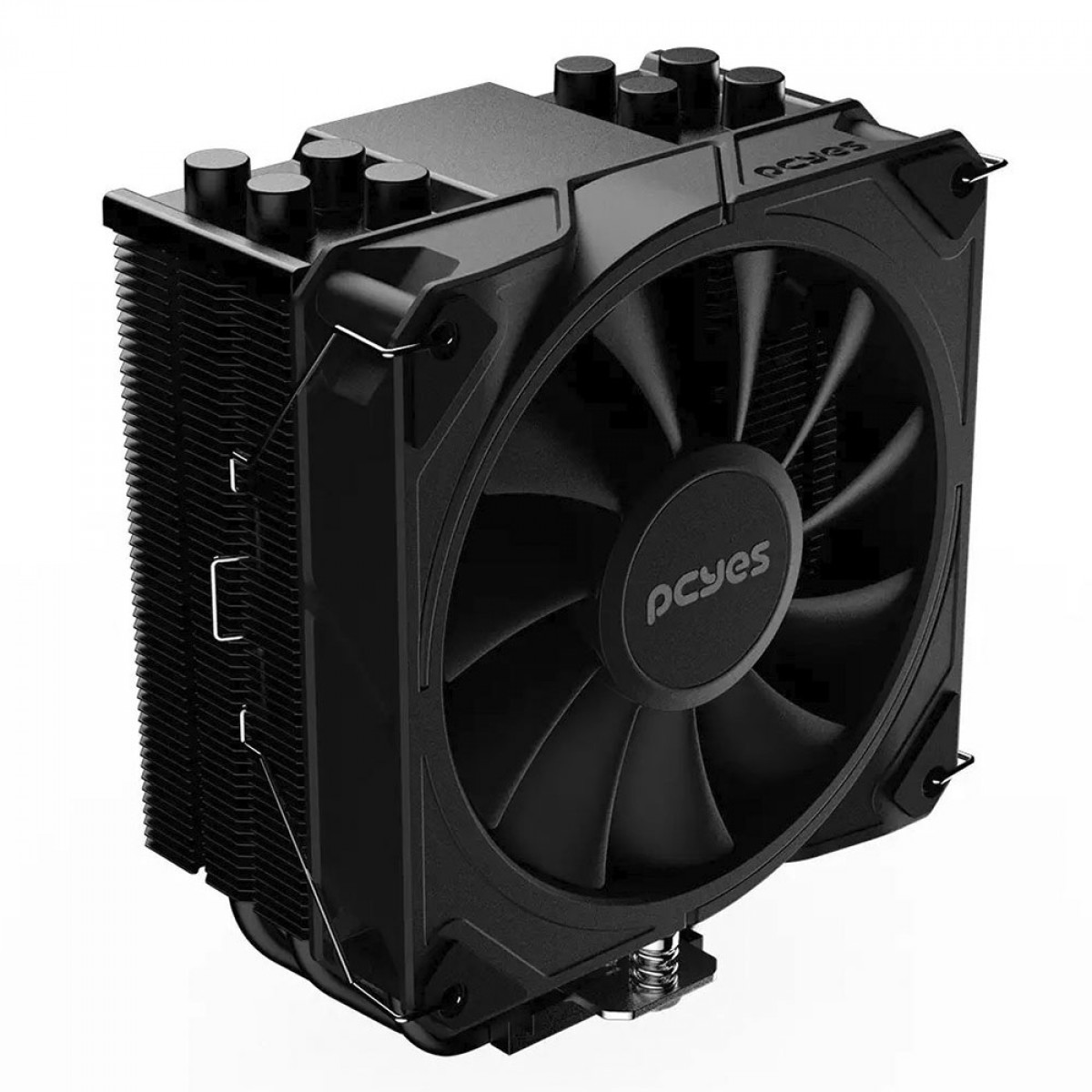 Cooler Para Processador PCYES Frost Pulse Black Vulcan, 120mm, Intel/AMD, Black, PEFPBV