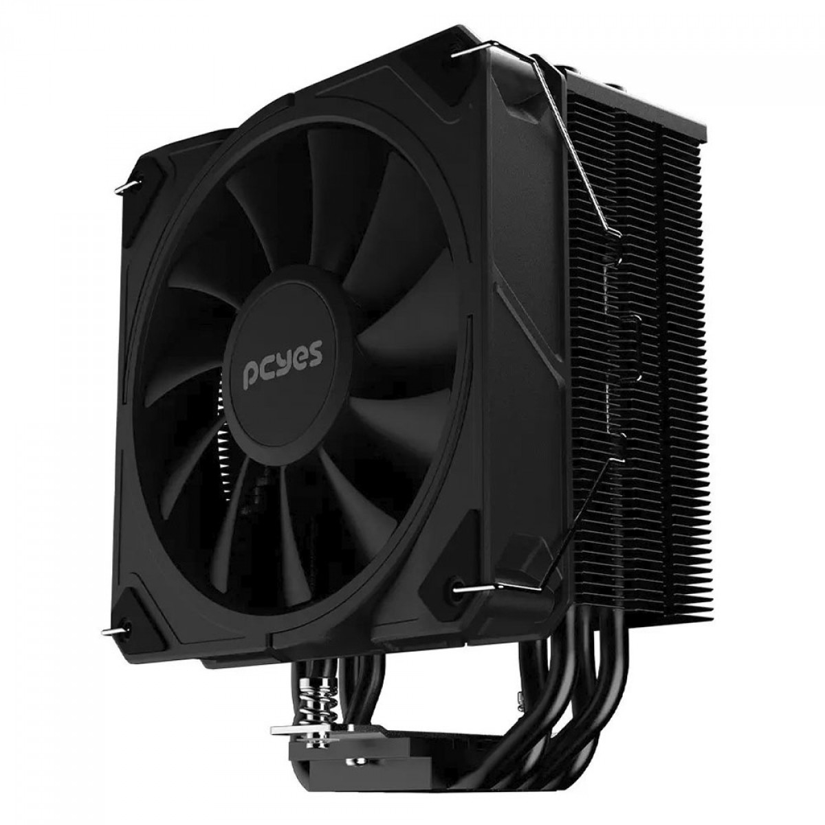 Cooler Para Processador PCYES Frost Pulse Black Vulcan, 120mm, Intel/AMD, Black, PEFPBV