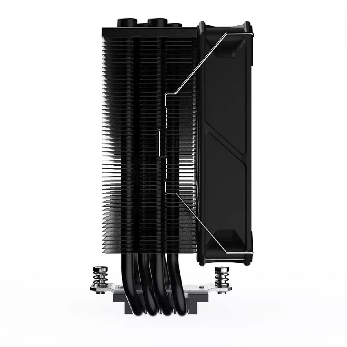 Cooler Para Processador PCYES Frost Pulse Black Vulcan, 120mm, Intel/AMD, Black, PEFPBV