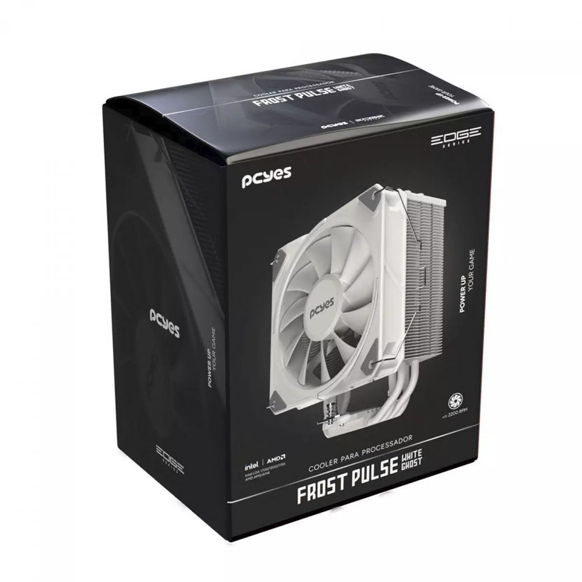 Cooler Para Processador PCYES Frost Pulse White Ghost, 120mm, Intel/AMD, White, PEFPWG