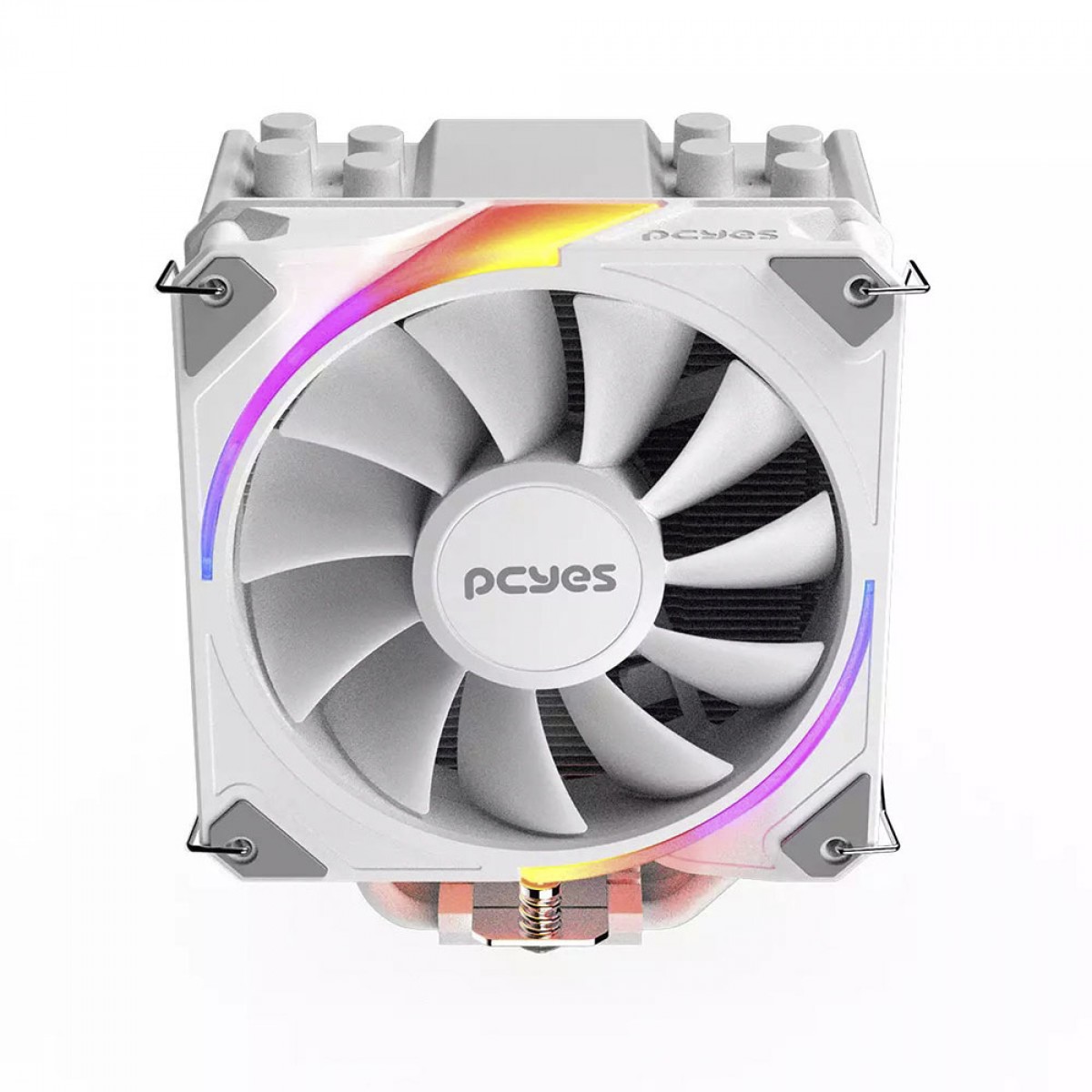 Cooler Para Processador PCYES Frost Pulse White Ghost ARGB, 120mm, Intel/AMD, White, PEFPARGBWG