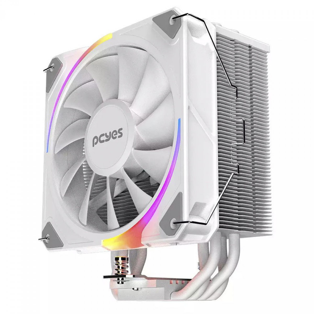 Cooler Para Processador PCYES Frost Pulse White Ghost ARGB, 120mm, Intel/AMD, White, PEFPARGBWG