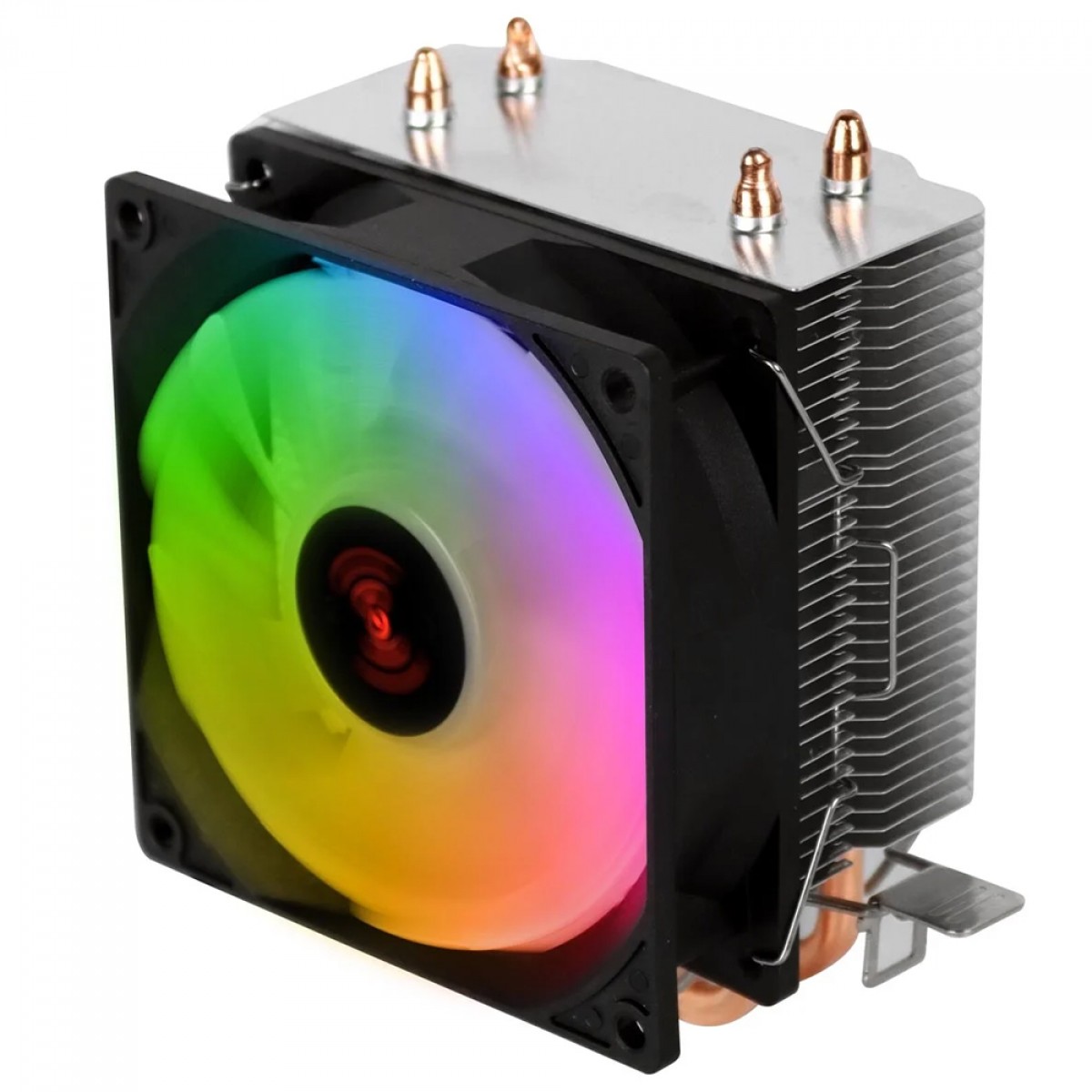 Cooler Para Processador PCYes Lorx V2, Rainbow, 92mm, Intel-AMD, Preto, ACLX92RBV2