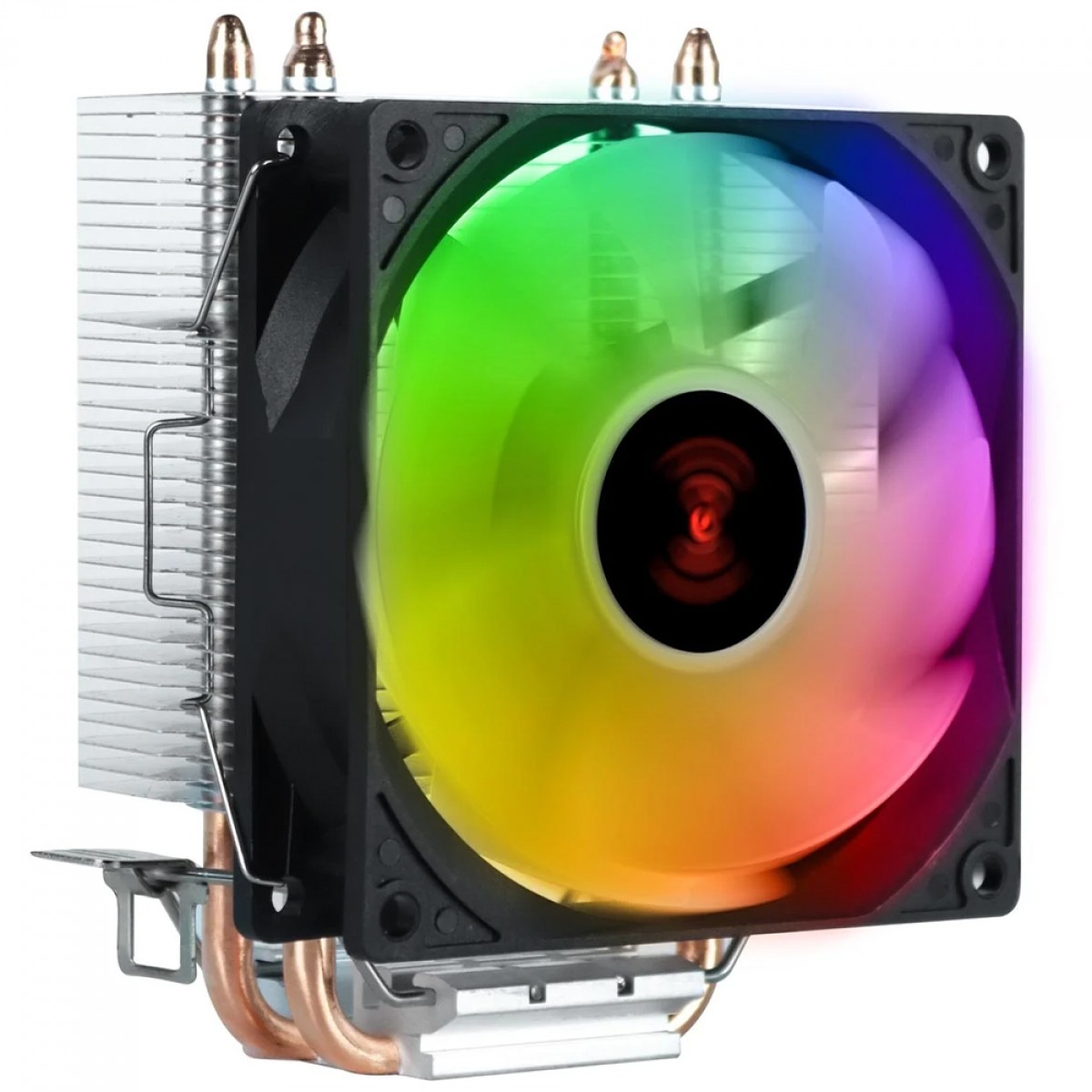Cooler Para Processador PCYes Lorx V2, Rainbow, 92mm, Intel-AMD, Preto, ACLX92RBV2