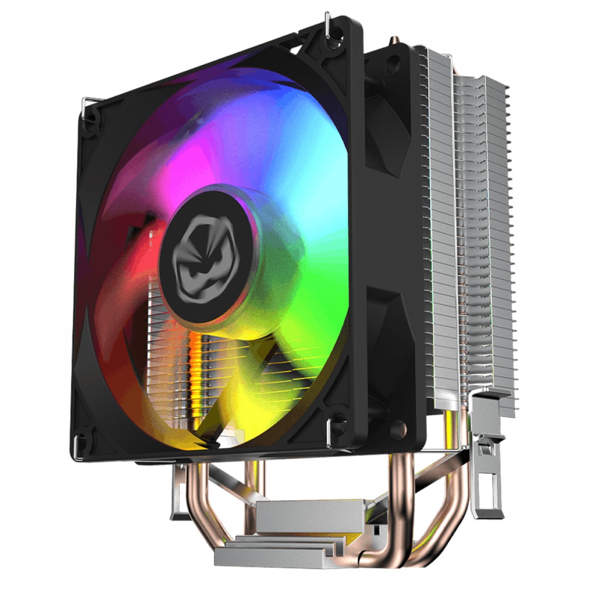Cooler Para Processador PCYES Tundra 90 Black Vulcan, Rainbow, 90mm, Intel-AMD, Preto, ACTBKA90 - Open Box