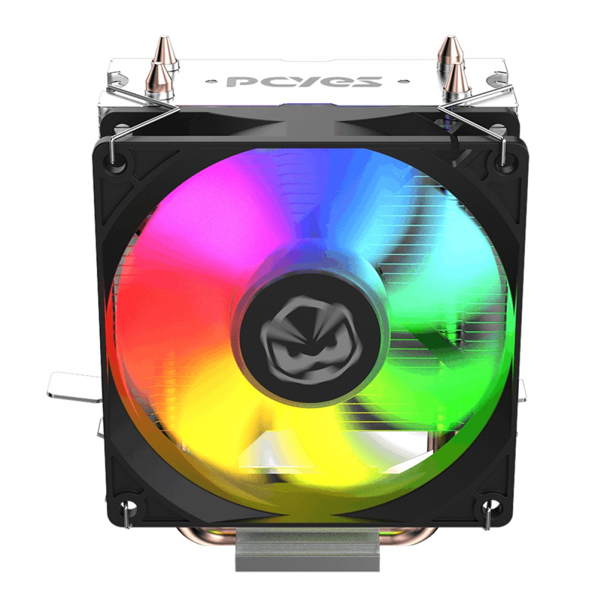 Cooler Para Processador PCYES Tundra 90 Black Vulcan, Rainbow, 90mm, Intel-AMD, Preto, ACTBKA90 - Open Box