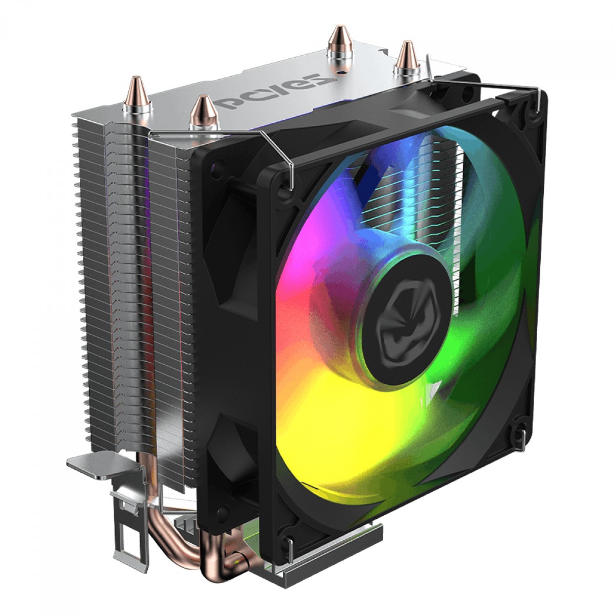 Cooler Para Processador PCYES Tundra 90 Black Vulcan, Rainbow, 90mm, Intel-AMD, Preto, ACTBKA90 - Open Box