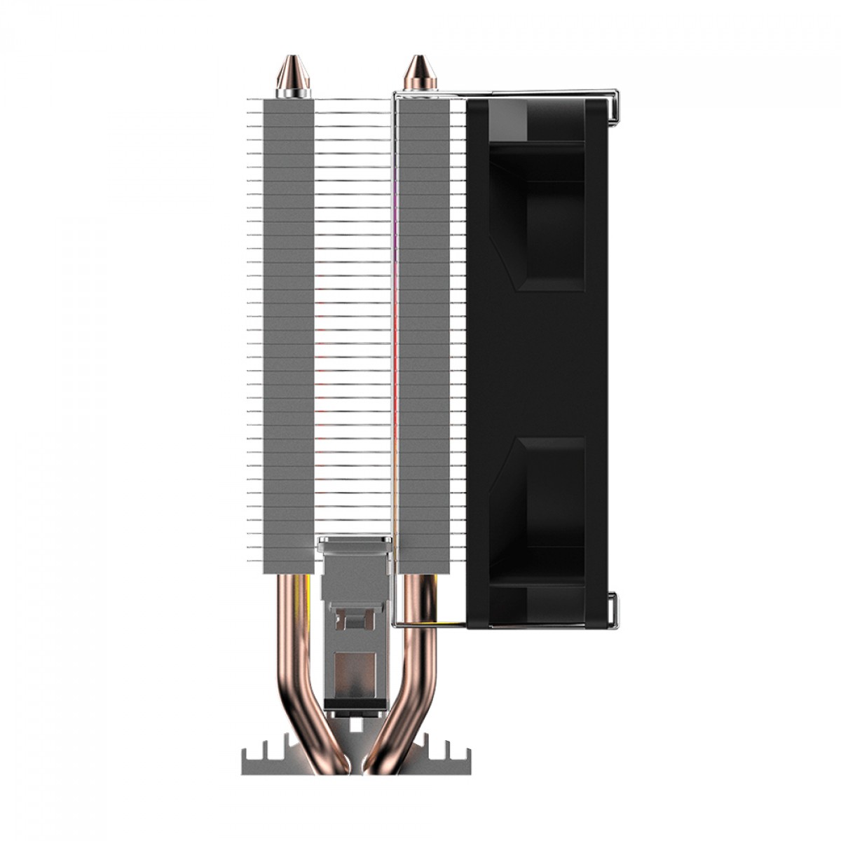 Cooler Para Processador PCYES Tundra 90 Black Vulcan, Rainbow, 90mm, Intel-AMD, Preto, ACTBKA90 - Open Box