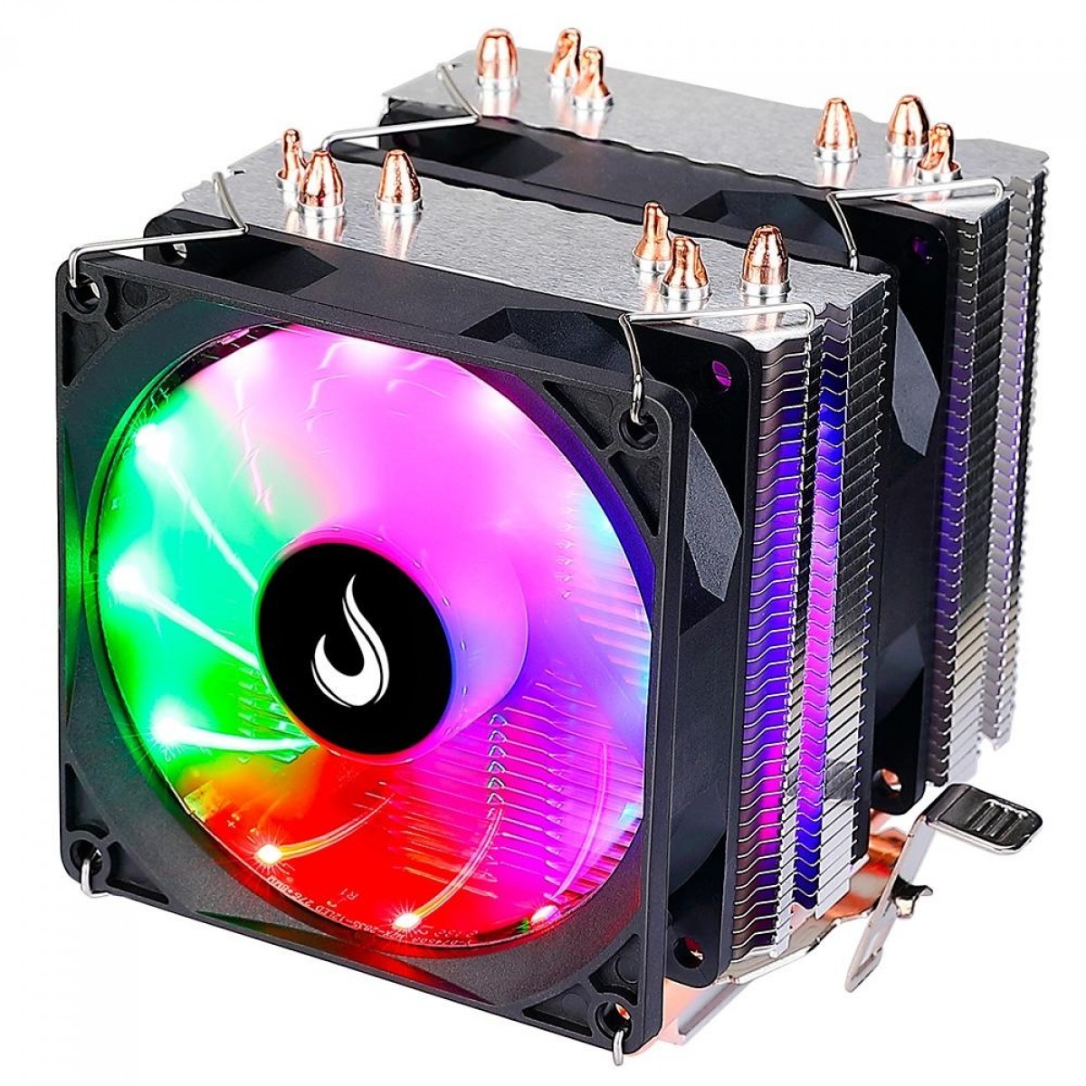 Cooler Para Processador Rise Mode G800, 90mm, RGB, Intel-AMD, RM-AC-08-RGB