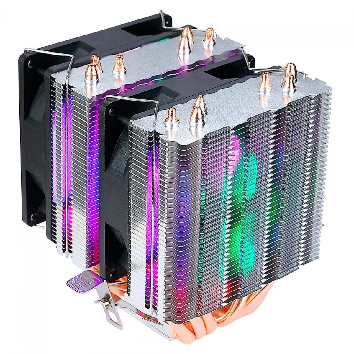 Cooler Para Processador Rise Mode G800, 90mm, RGB, Intel-AMD, RM-AC-08-RGB