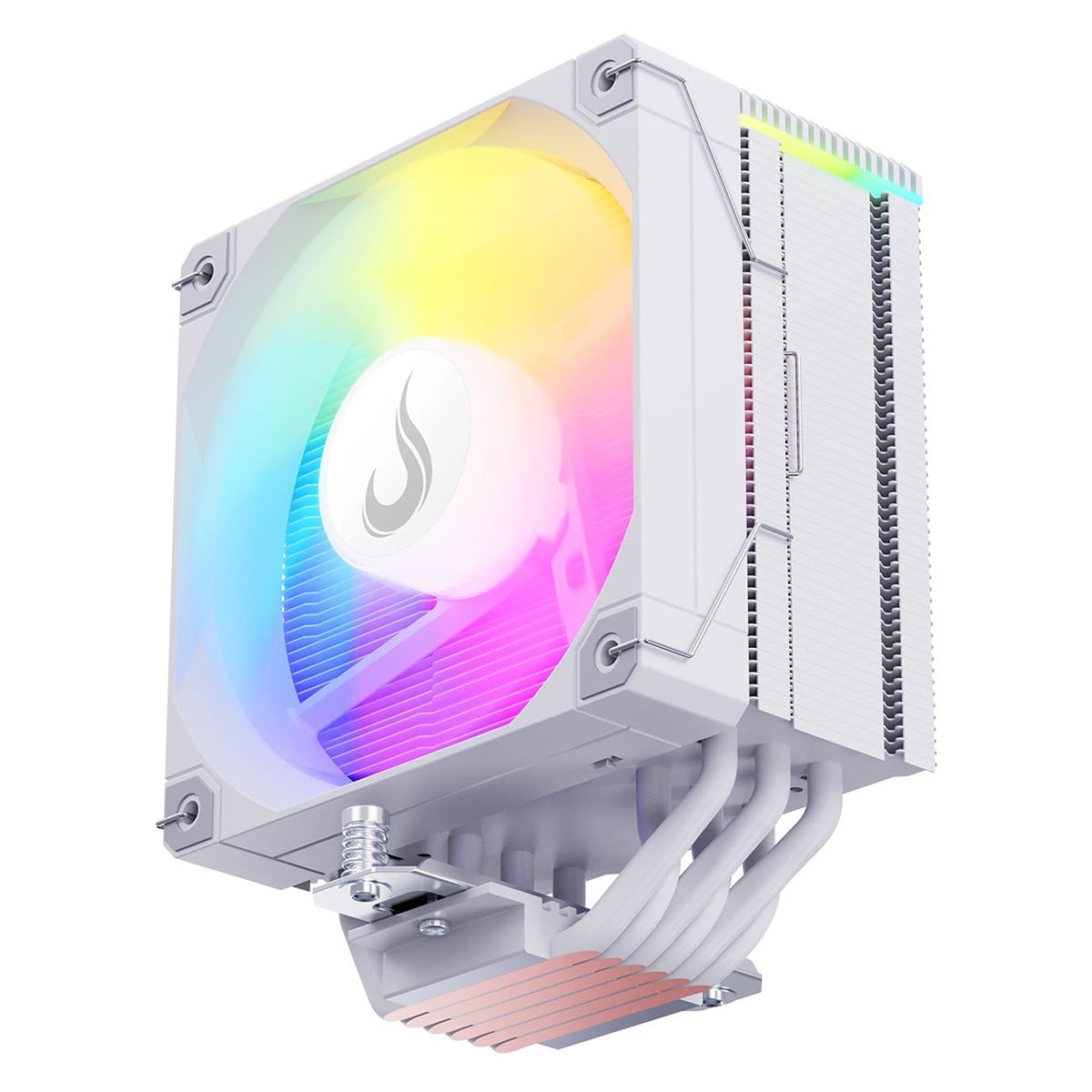 Cooler Para Processador Rise Mode Temp 6 White, ARGB, 120mm, Com Display, Intel-AMD, Branco, RM-ACT6-ARGB-W