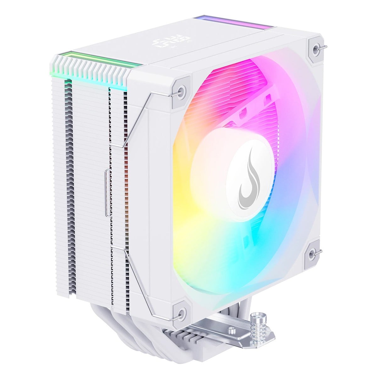 Cooler Para Processador Rise Mode Temp 6 White, ARGB, 120mm, Com Display, Intel-AMD, Branco, RM-ACT6-ARGB-W