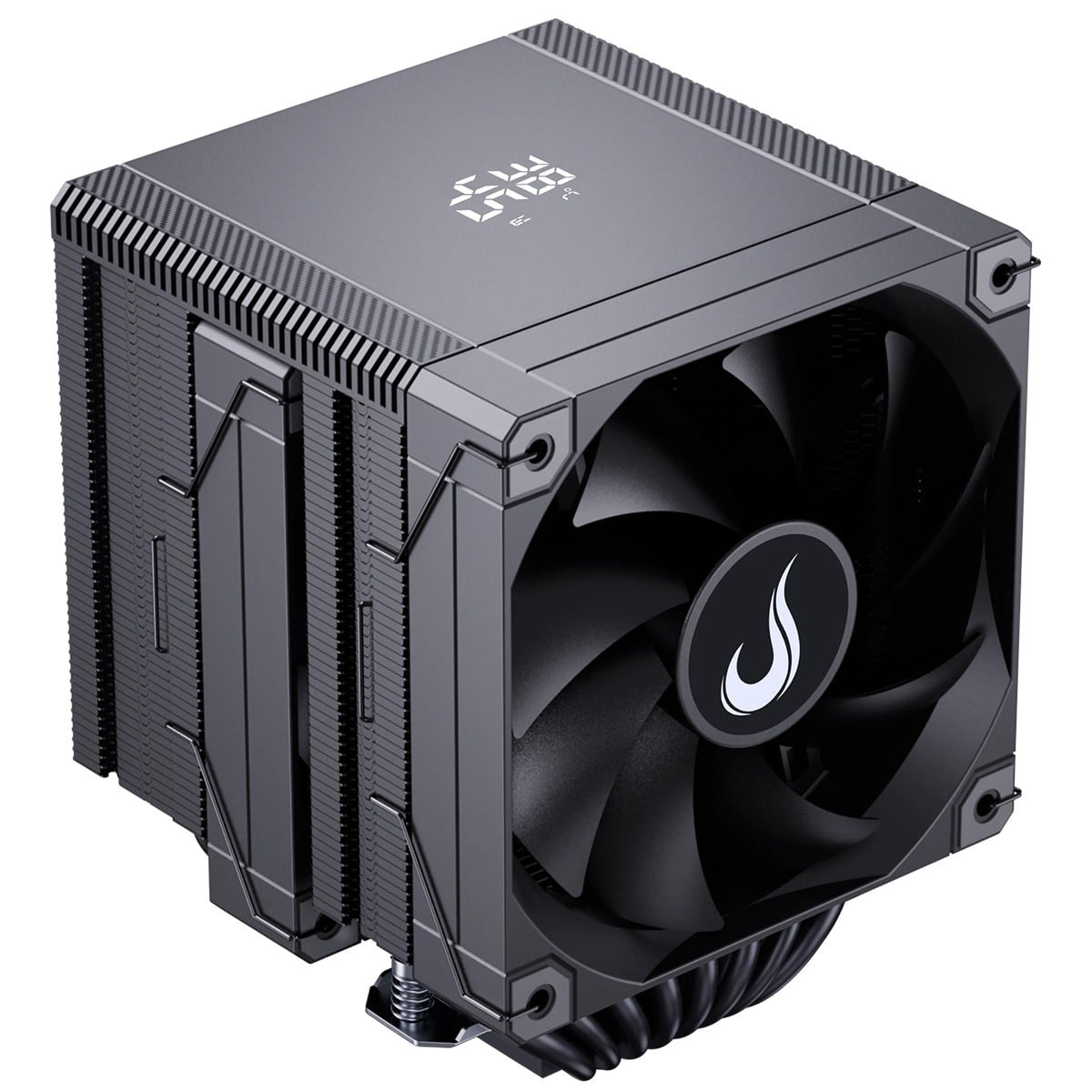 Cooler Para Processador Rise Mode Temp 8 Black, 120mm, Com Display, Intel-AMD, Preto, RM-ACT8-B