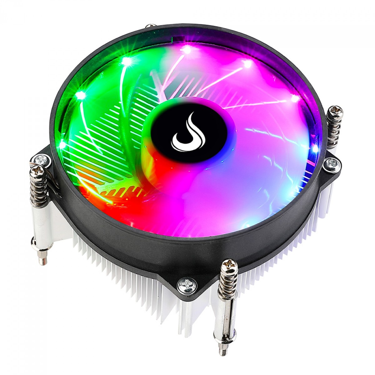 Cooler Para Processador Rise Mode X4, RGB, 90mm, Intel, RM-ACX-04-RGB