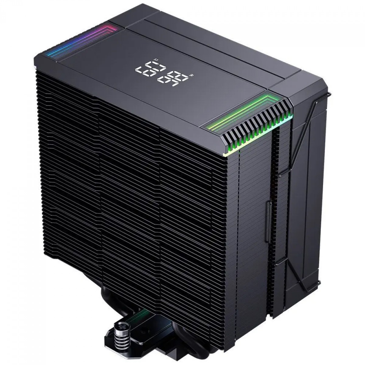 Cooler Para Processador Riser Mode Temp 6 Black, ARGB, 120mm, Com Display, Intel-AMD, Preto, RM-ACT6-ARGB-B