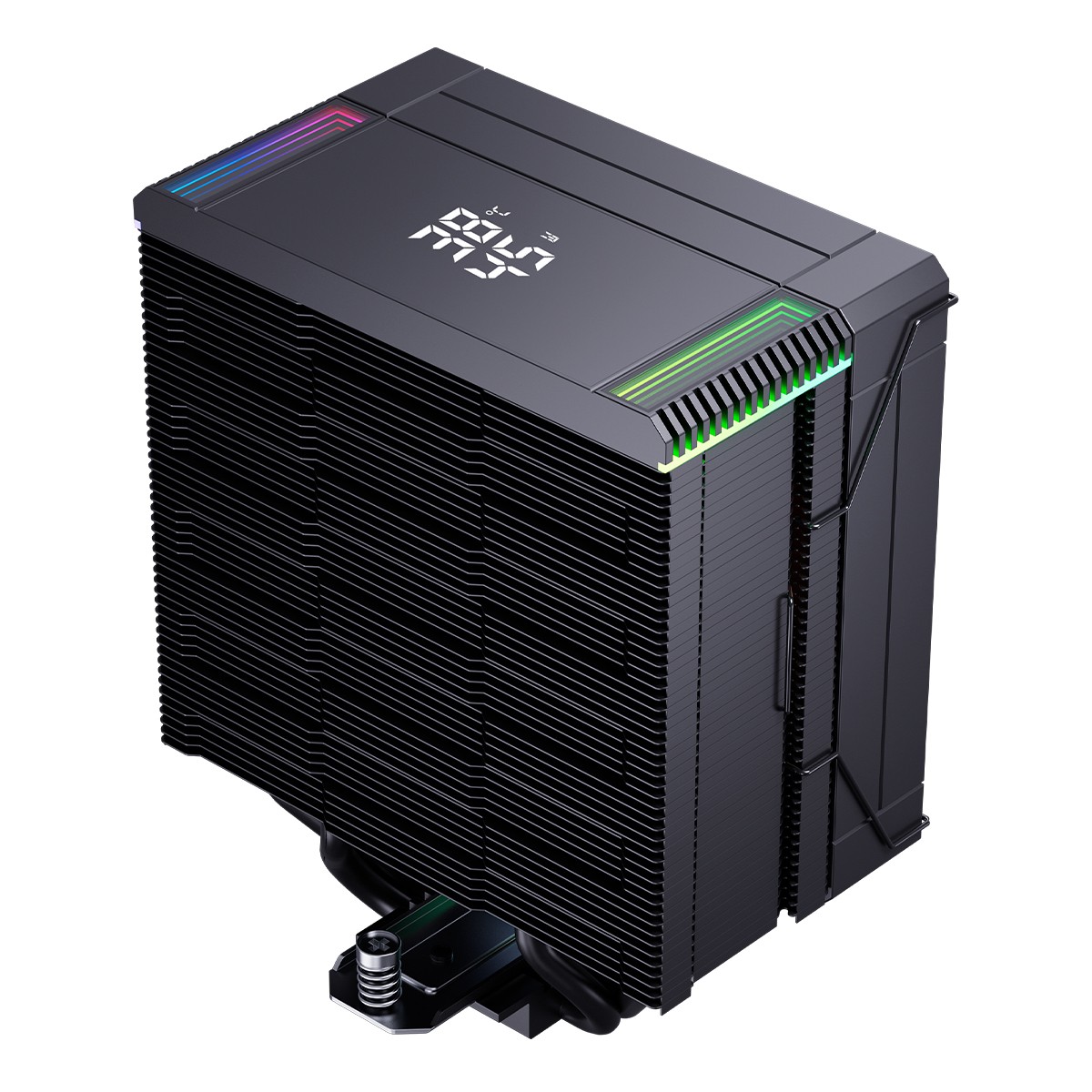 Cooler Para Processador Riser Mode Temp 6 Black, ARGB, 120mm, Com Display, Intel-AMD, Preto, RM-ACT6-ARGB-B