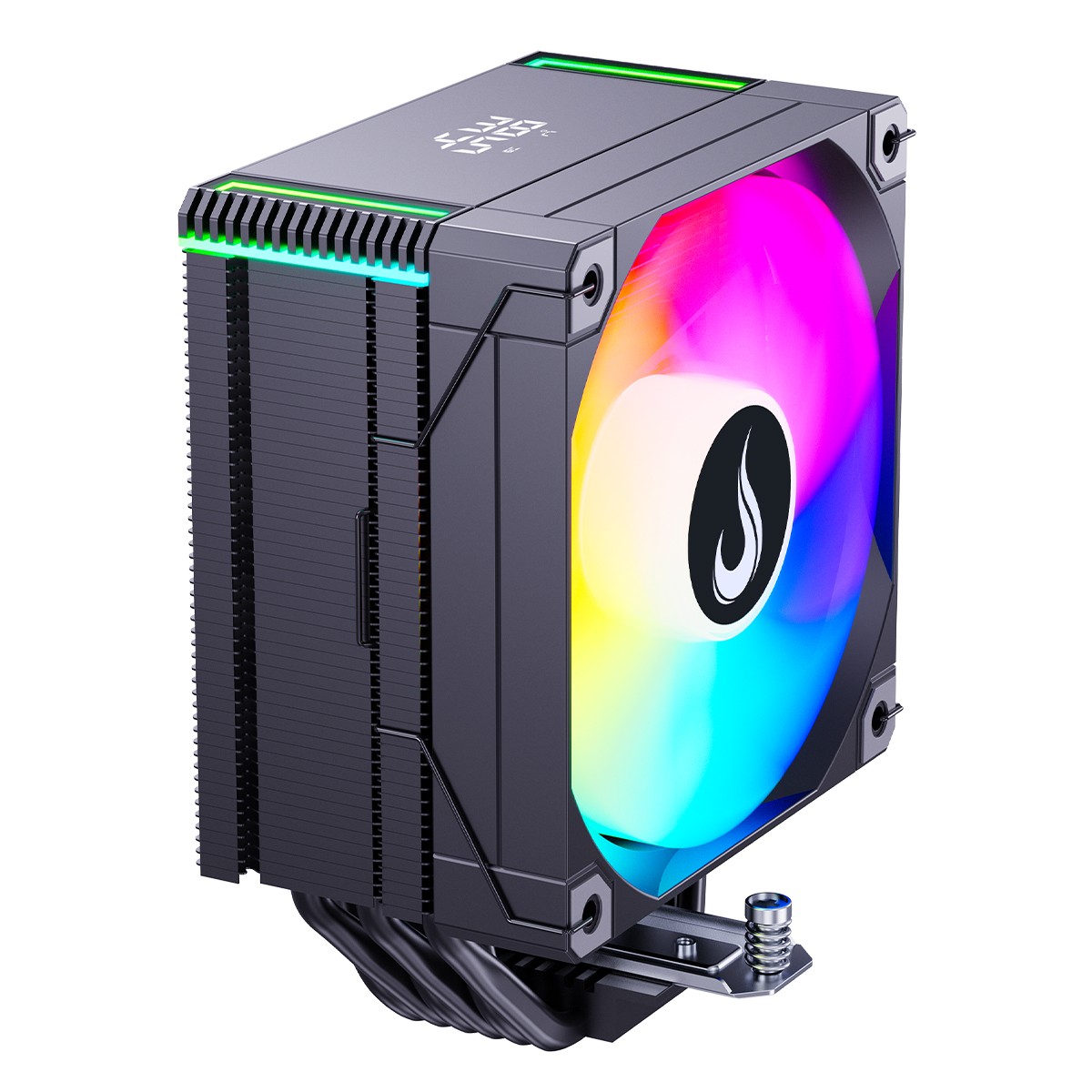 Cooler Para Processador Riser Mode Temp 6 Black, ARGB, 120mm, Com Display, Intel-AMD, Preto, RM-ACT6-ARGB-B