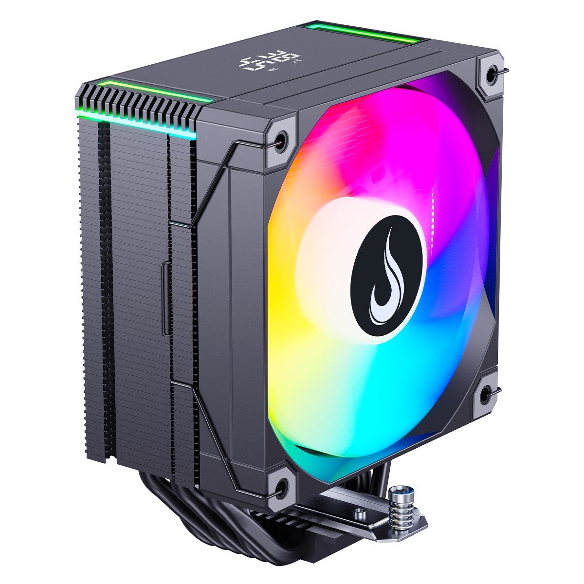 Cooler Para Processador Riser Mode Temp 6 Black, ARGB, 120mm, Com Display, Intel-AMD, Preto, RM-ACT6-ARGB-B