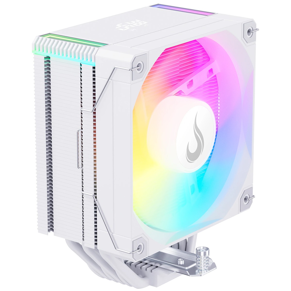 Cooler Para Processador Riser Mode Temp 6 White, ARGB, 120mm, Com Display, Intel-AMD, Branco, RM-ACT6-ARGB-W