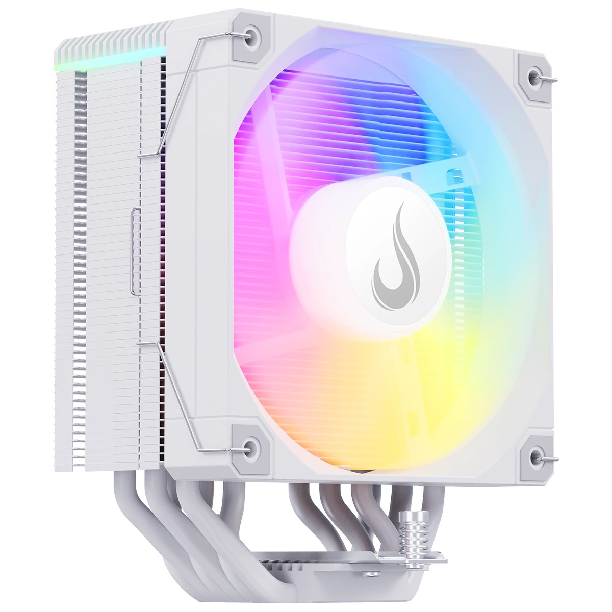 Cooler Para Processador Riser Mode Temp 6 White, ARGB, 120mm, Com Display, Intel-AMD, Branco, RM-ACT6-ARGB-W