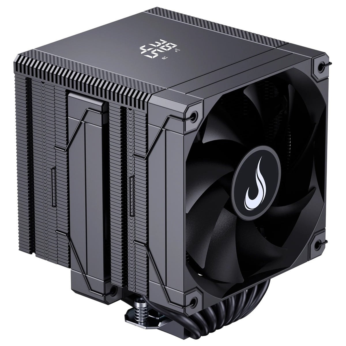Cooler Para Processador Riser Mode Temp 8 Black, 120mm, Com Display, Intel-AMD, Preto, RM-ACT8-B