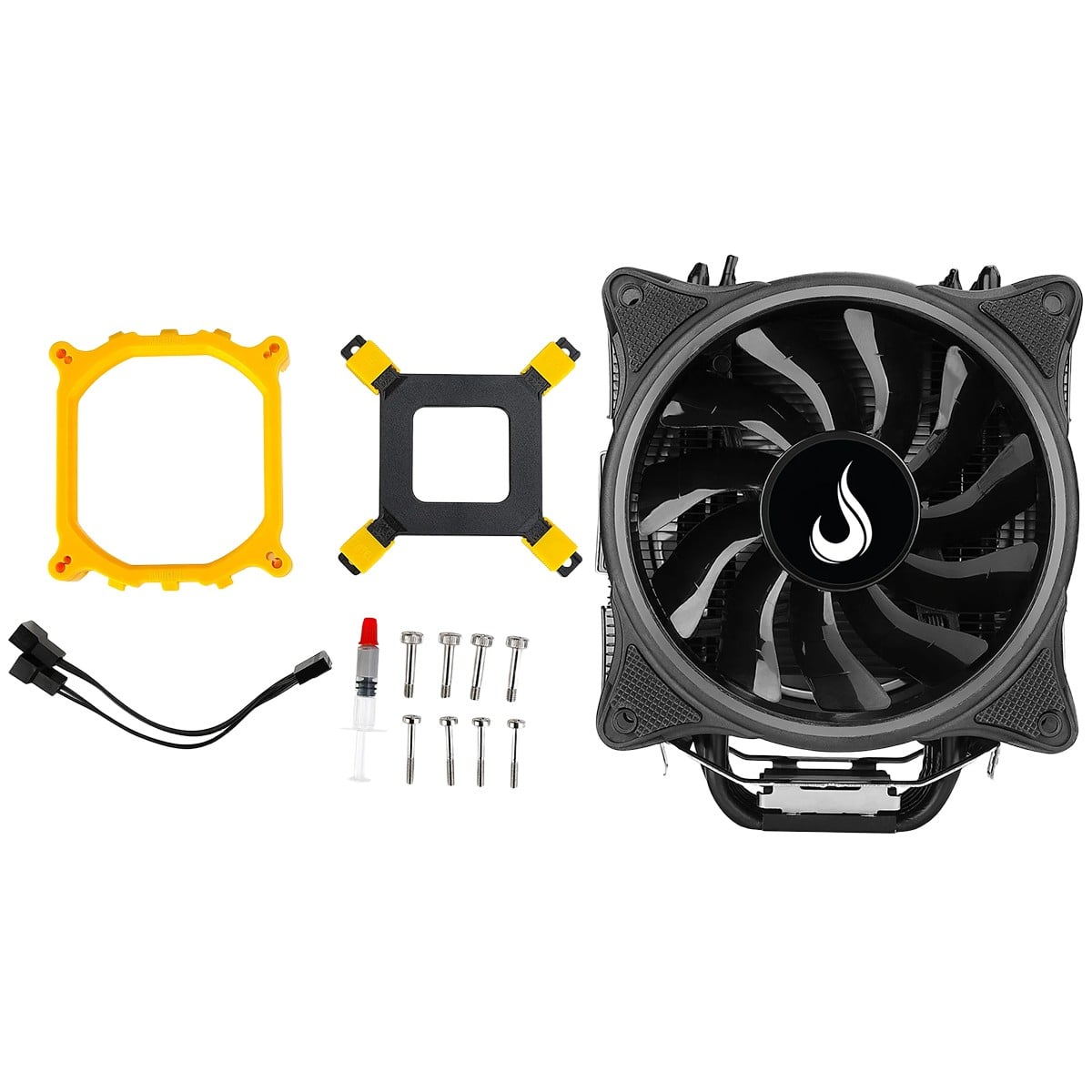 Cooler Para Processador Riser Mode Winter Black, ARGB, 120mm, Intel-AMD, Preto, RM-ACW-01-ARGB