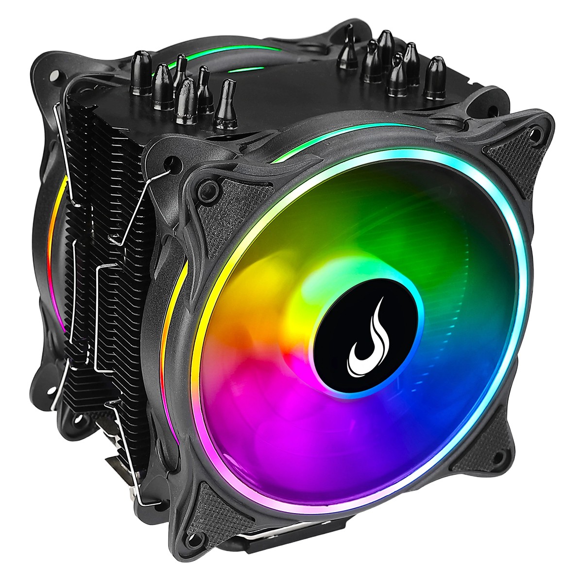 Cooler Para Processador Riser Mode Winter Black, ARGB, 120mm, Intel-AMD, Preto, RM-ACW-01-ARGB