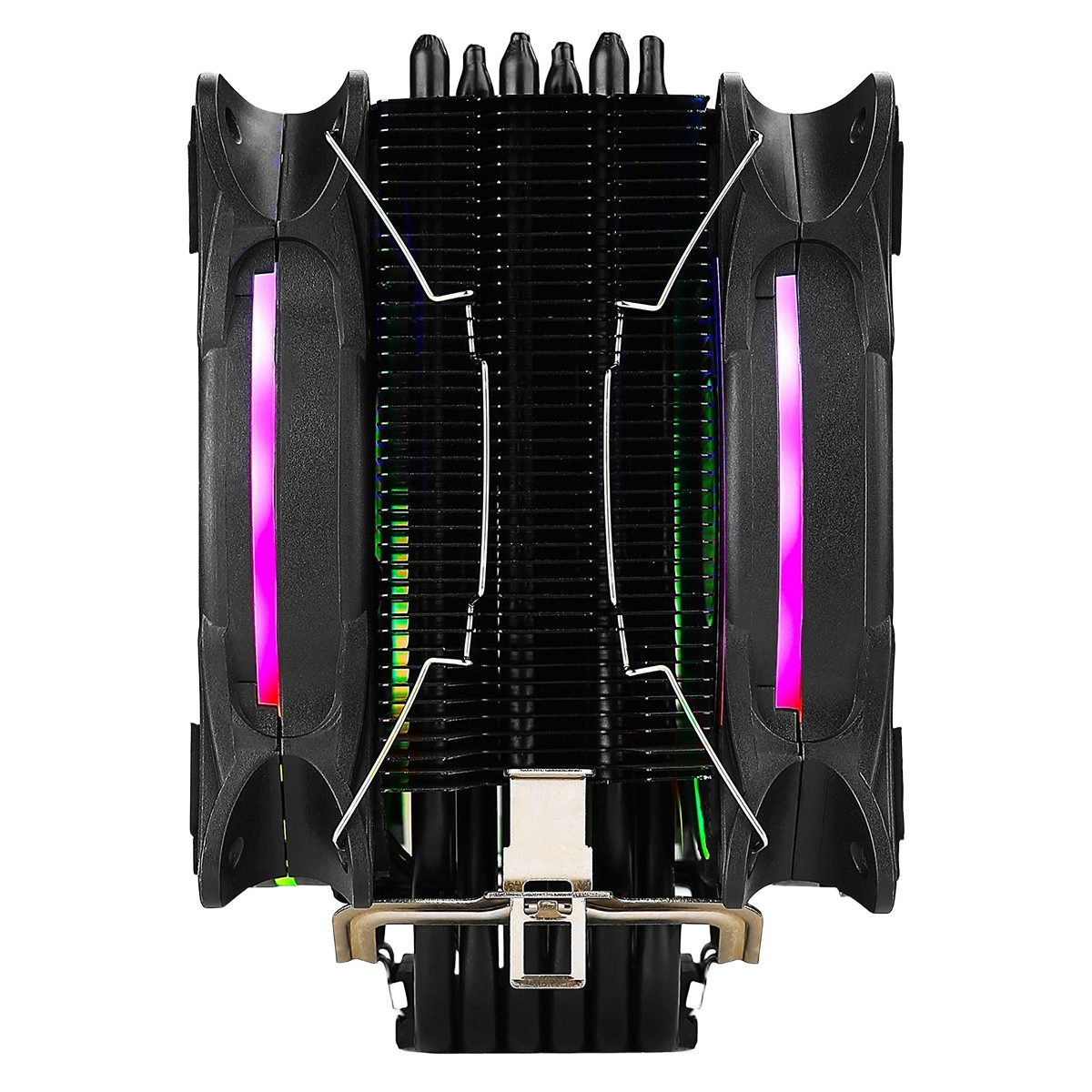 Cooler Para Processador Riser Mode Winter Black, ARGB, 120mm, Intel-AMD, Preto, RM-ACW-01-ARGB