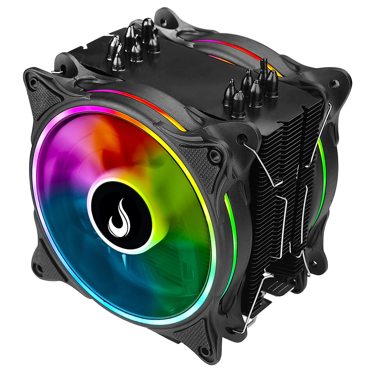 Cooler Para Processador Riser Mode Winter Black, ARGB, 120mm, Intel-AMD, Preto, RM-ACW-01-ARGB