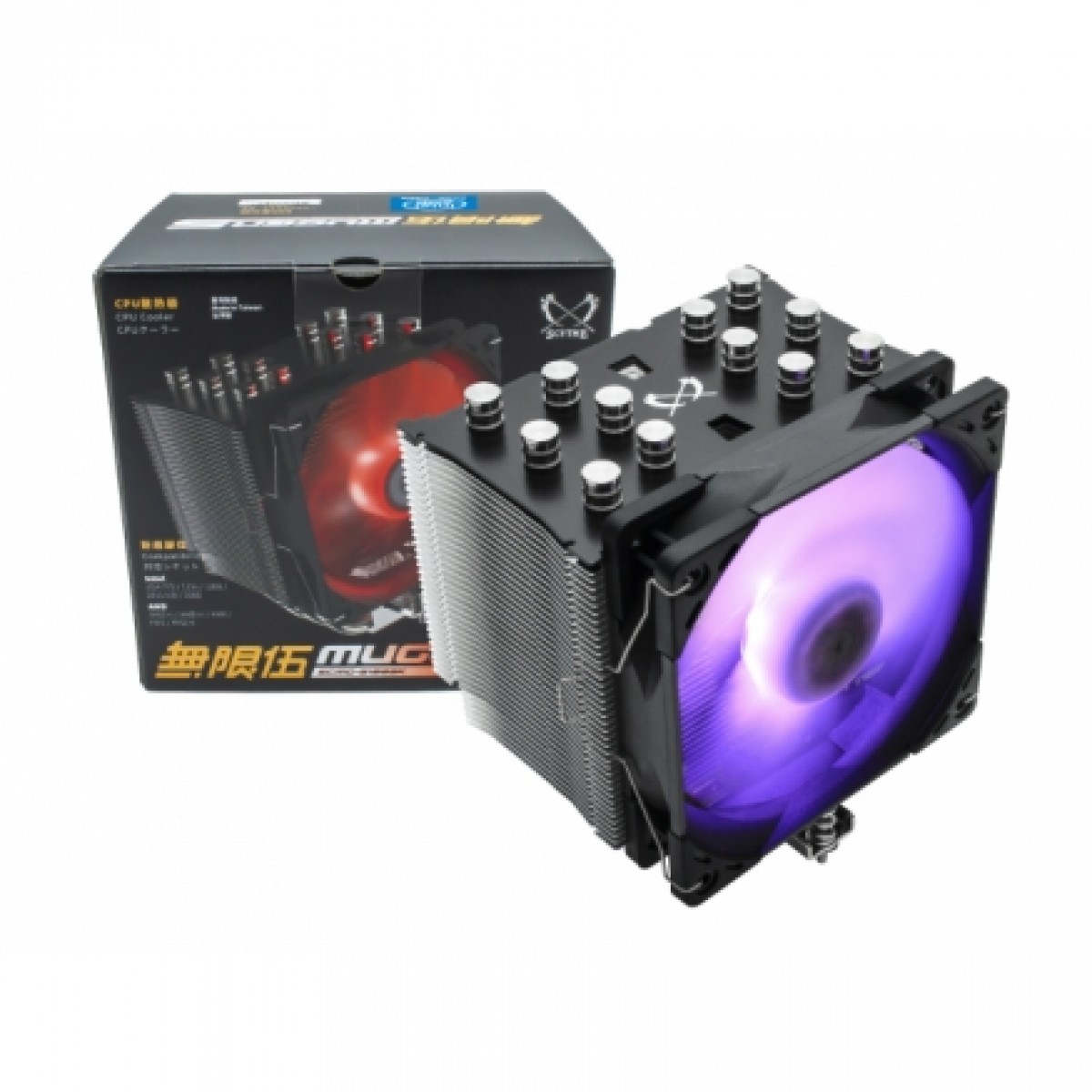 Cooler para Processador Scythe Mugen 5 Rgb Edition 120mm, Intel-AMD, SCMG-5100BK