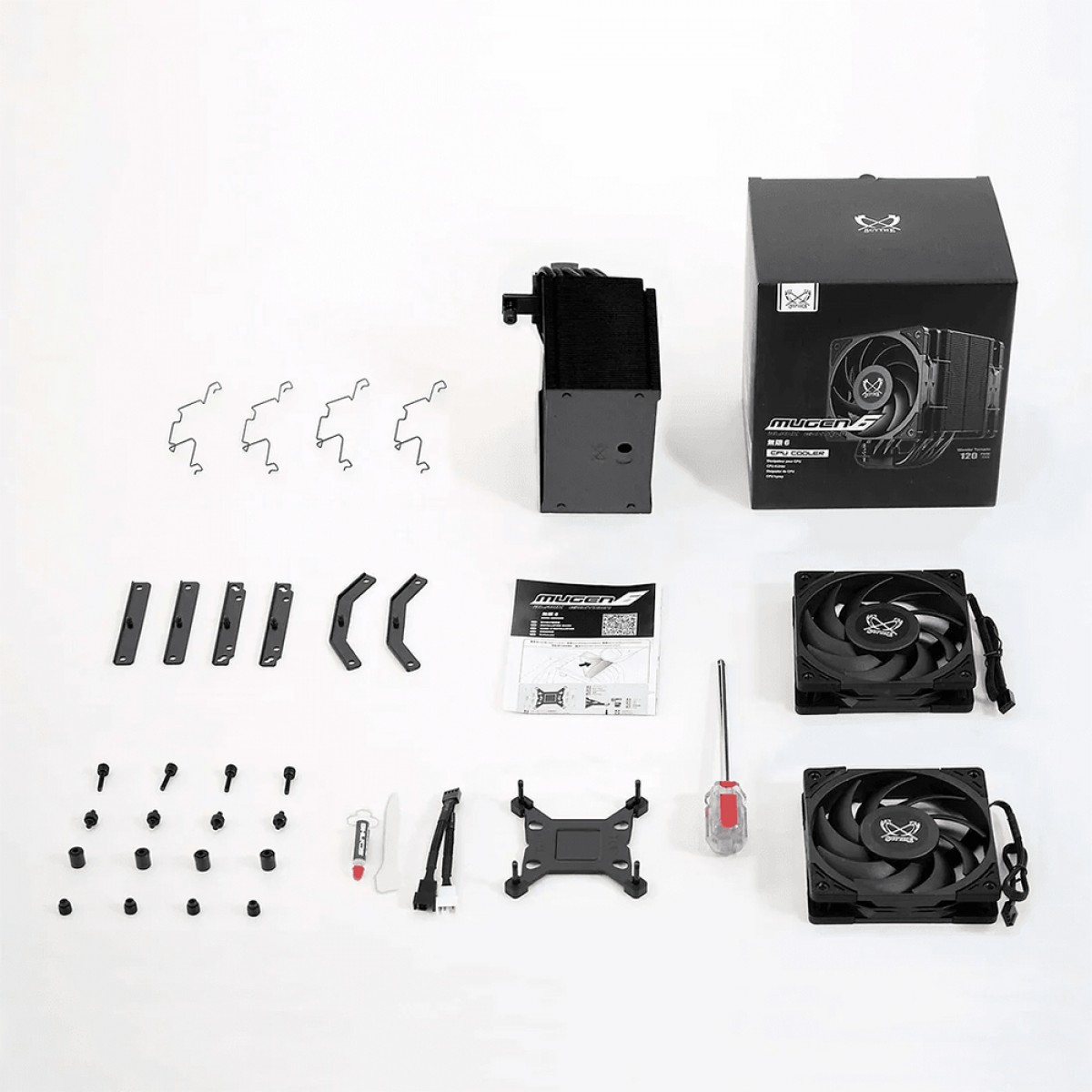 Cooler Para Processador Scythe Mugen 6 DBE, 120mm, Intel-AMD, Preto, SCMG-6000DBE