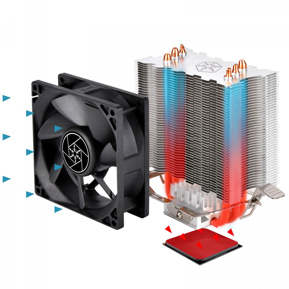 Cooler para Processador SilverStone KR02, 92mm, Intel-AMD, SST-KR02