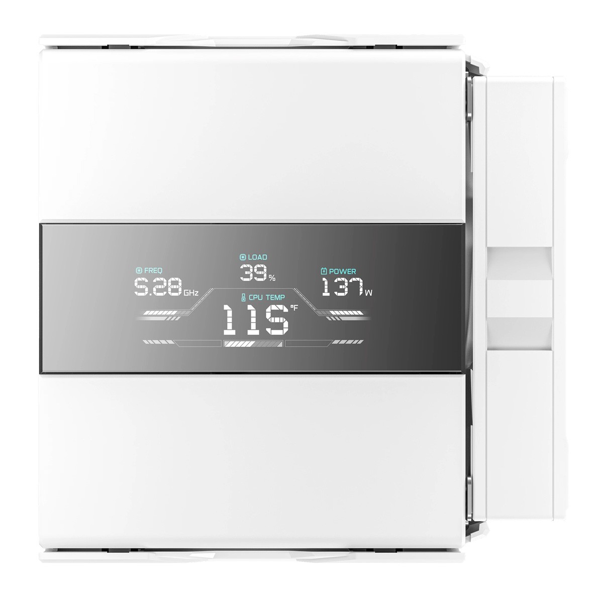 Cooler Para Processador Sudokoo SK620V, 120 mm, Display LCD, AMD, 2 Fans, Branco, R-SK620V-WHNDAN-GAS