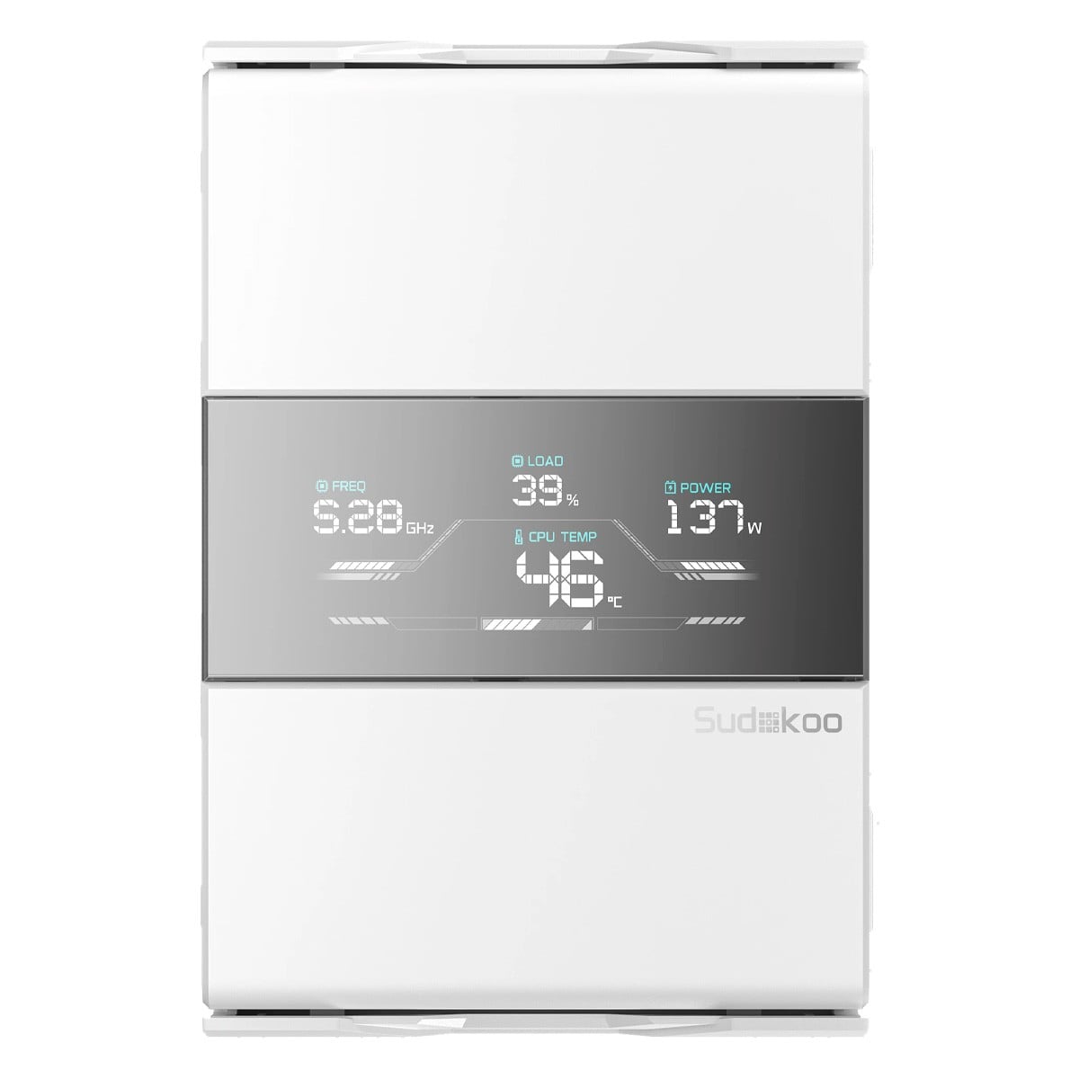 Cooler Para Processador Sudokoo SK700 V, 120 mm, AMD, Display LCD, 7 Heatpipes, Branco, R-SK700V-WHNDAN-GAS