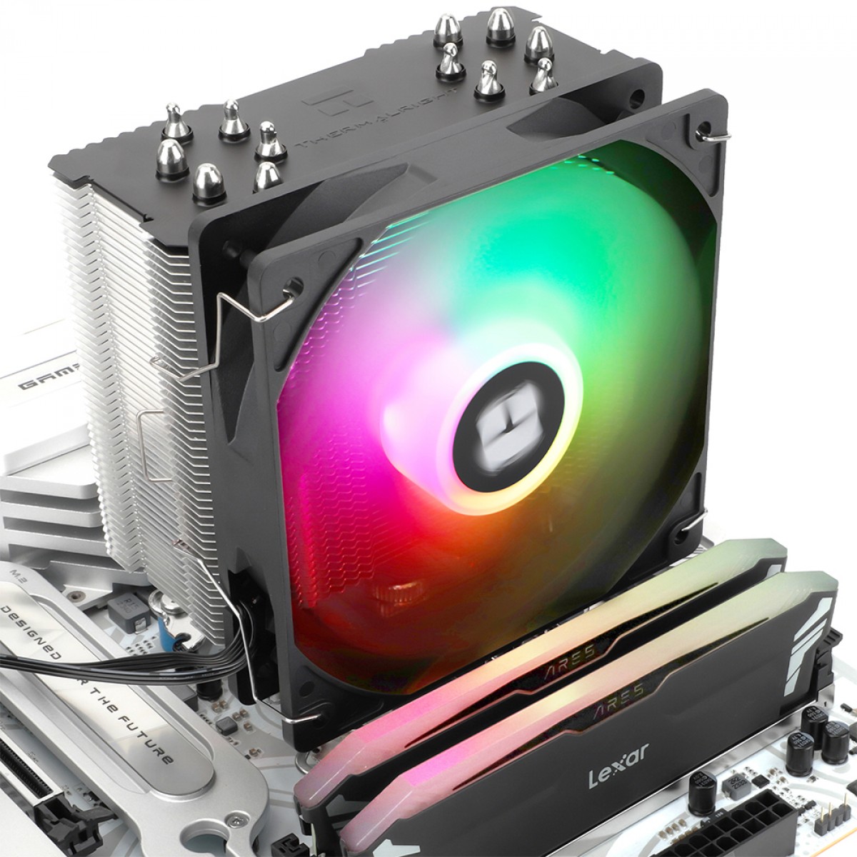 Cooler Para Processador Thermalright Burst Assassin 120 SE ARGB, 120mm, Intel-AMD, Preto