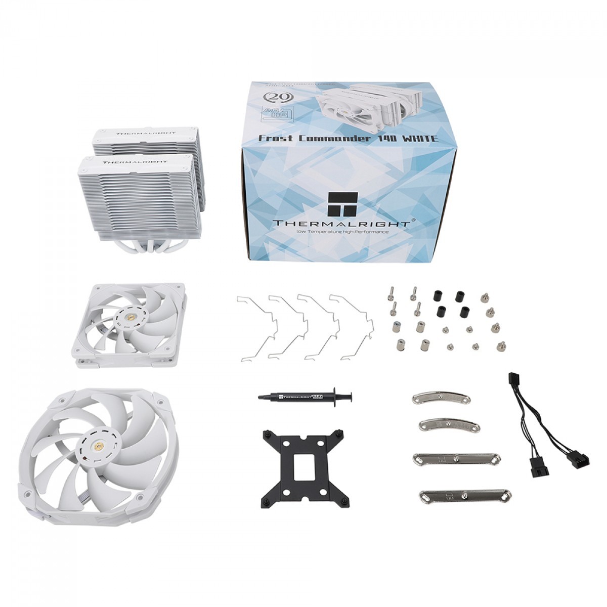 Cooler Para Processador Thermalright Frost Commander 140 White, Dual Fan, 140mm, Intel/AMD, Branco